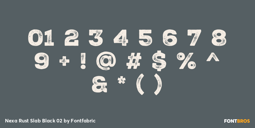 Nexa Rust Slab Black 02 Font Poster #4