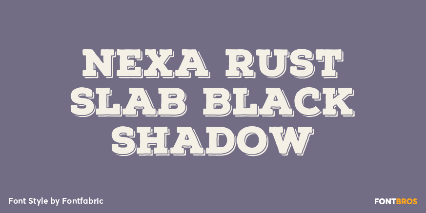 Nexa Rust Slab Black Shadow Poster
