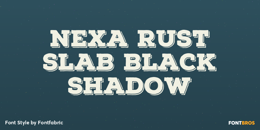 Nexa Rust Slab Black Shadow Poster