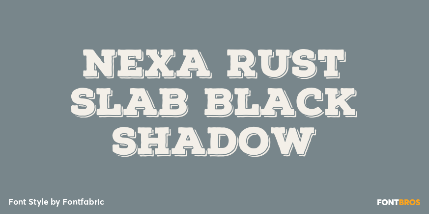 Nexa Rust Slab Black Shadow Poster