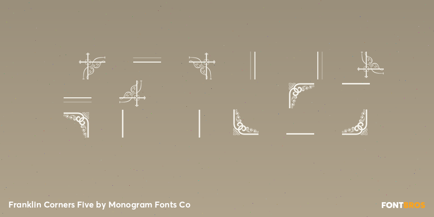 Franklin Corners Five Font Poster #1