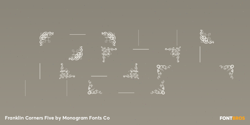 Franklin Corners Five Font Poster #3