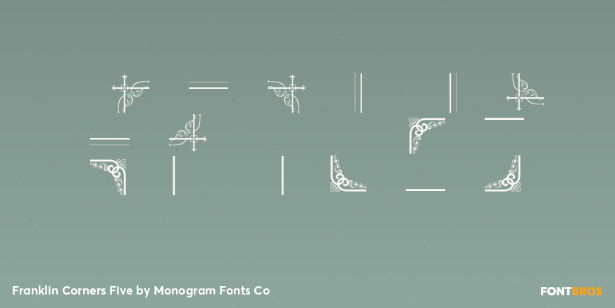 Franklin Corners Five Font Poster #4