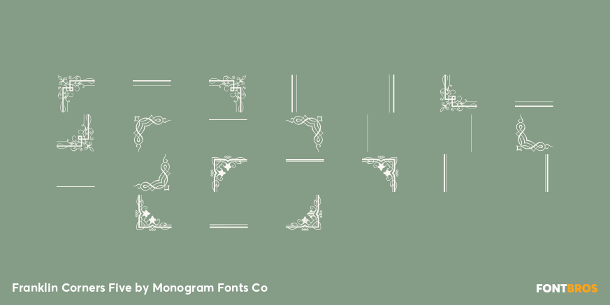 Franklin Corners Five Font Poster #1