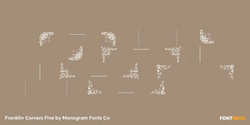 Franklin Corners Five Font Poster #1