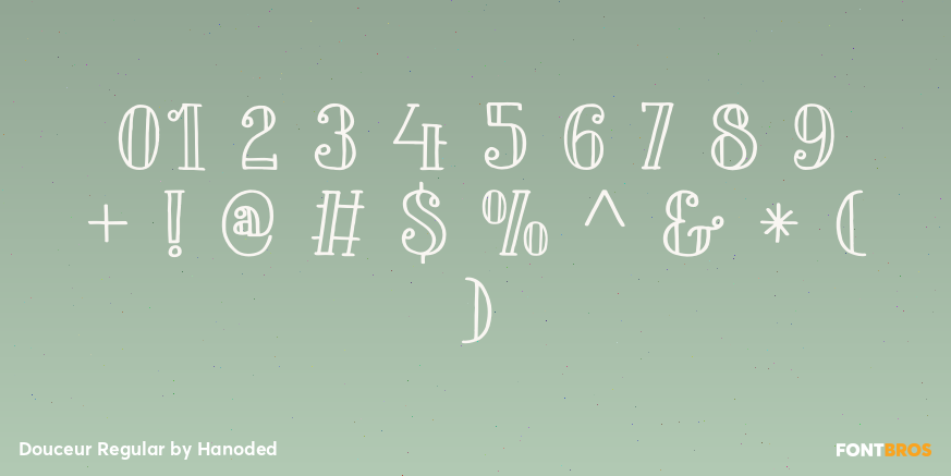 Douceur Regular Font Poster #1