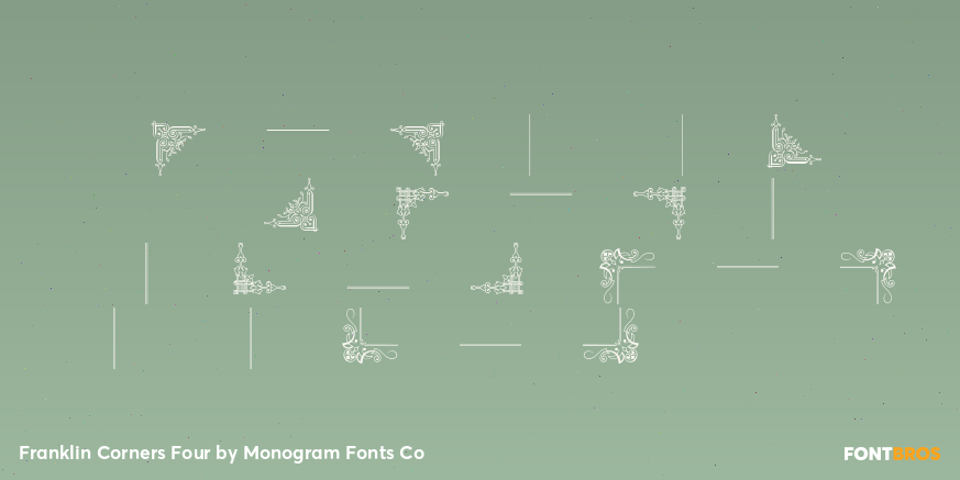 Franklin Corners Four Font Poster #3