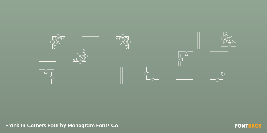 Franklin Corners Four Font Poster #4