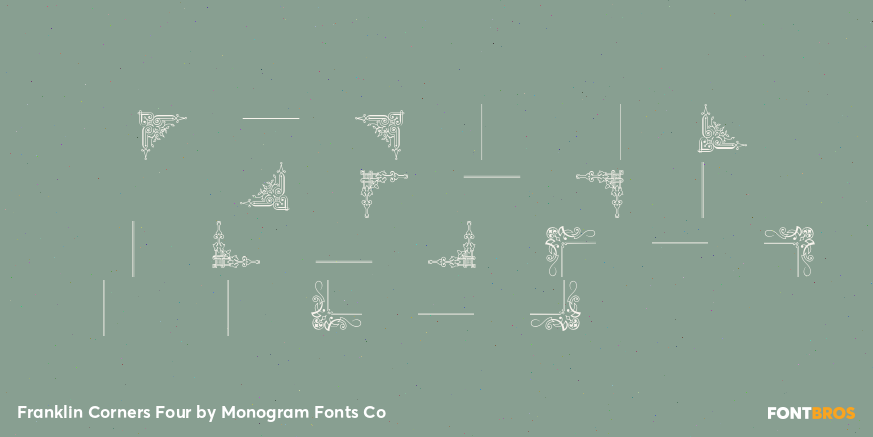 Franklin Corners Four Font Poster #1