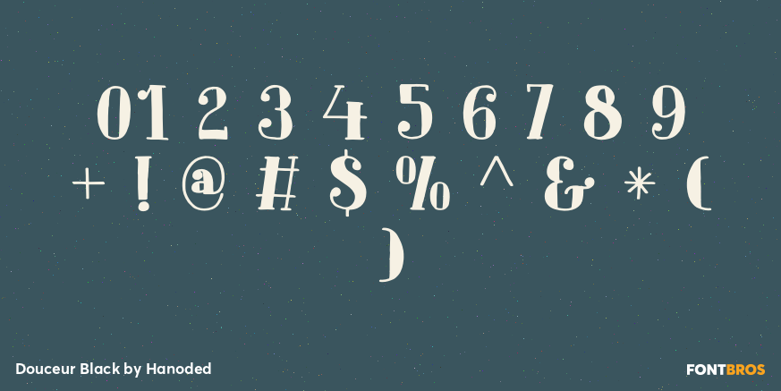 Douceur Black Font Poster #1