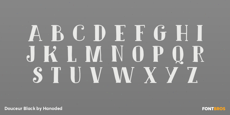 Douceur Black Font Poster #1