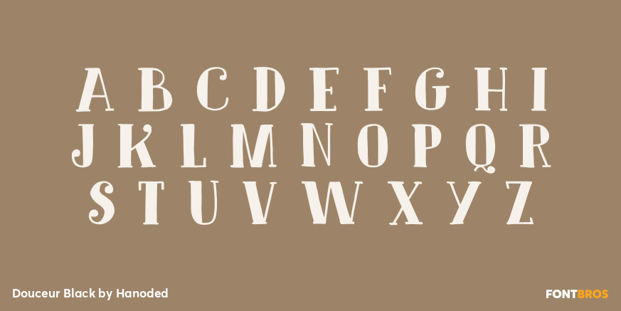 Douceur Black Font Poster #1