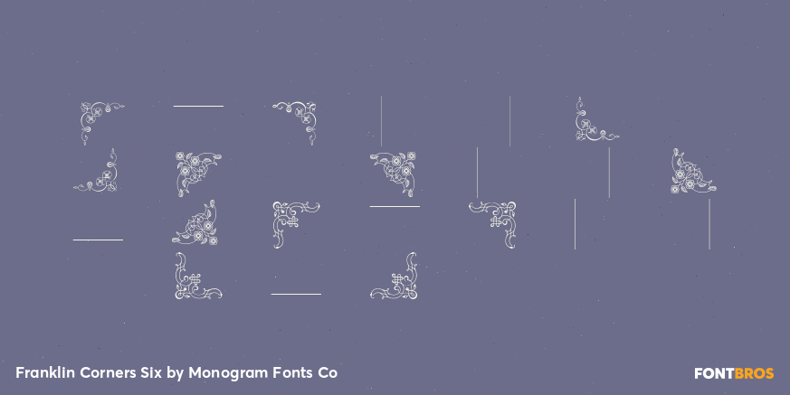 Franklin Corners Six Font Poster #2