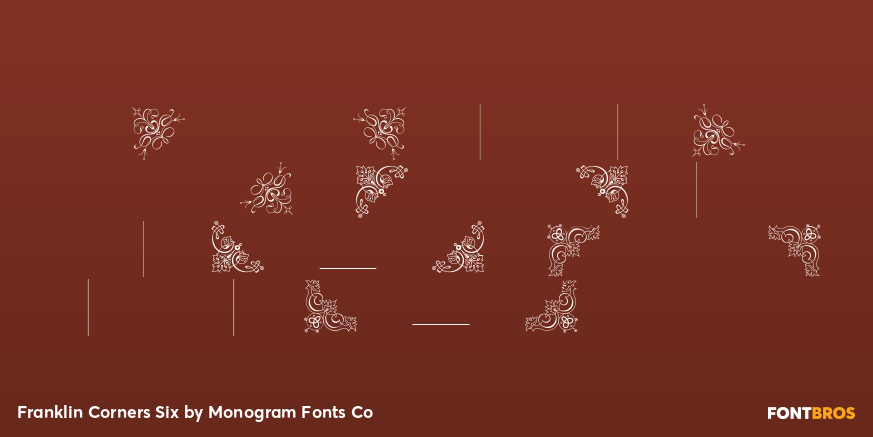 Franklin Corners Six Font Poster #3