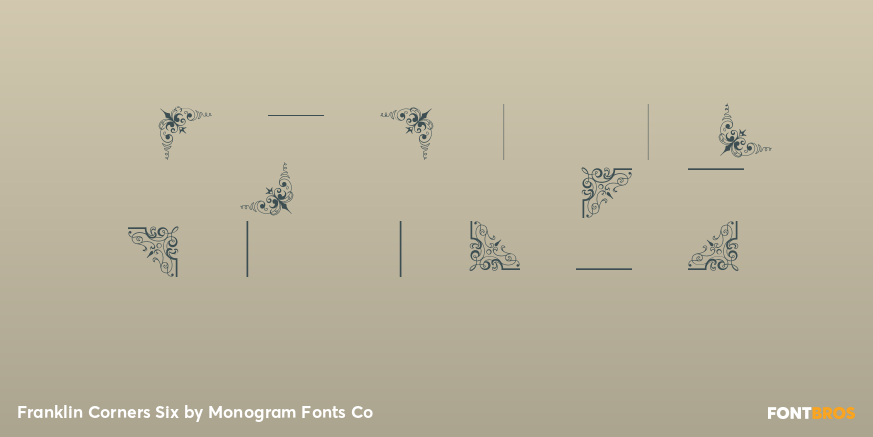 Franklin Corners Six Font Poster #4