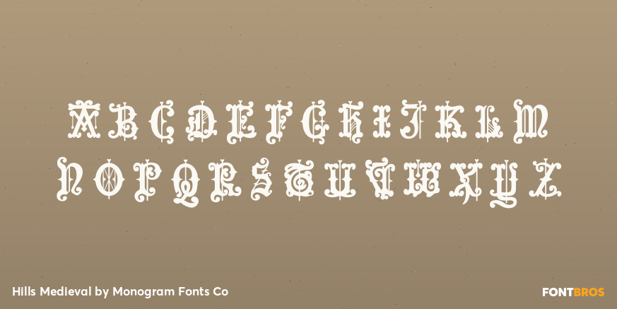 Hills Medieval Font Poster #2