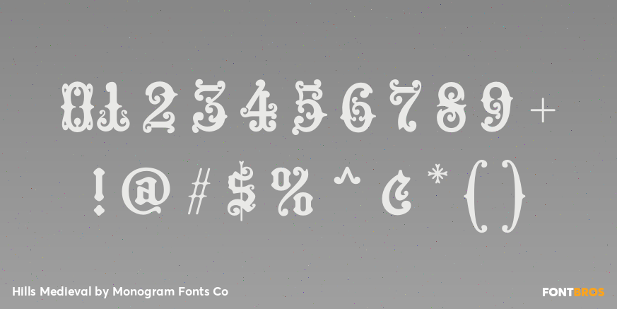 Hills Medieval Font Poster #4