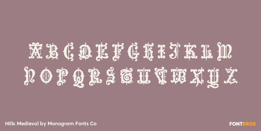 Hills Medieval Font Poster #1
