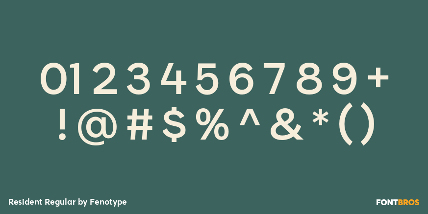 Resident Regular Font Poster #4