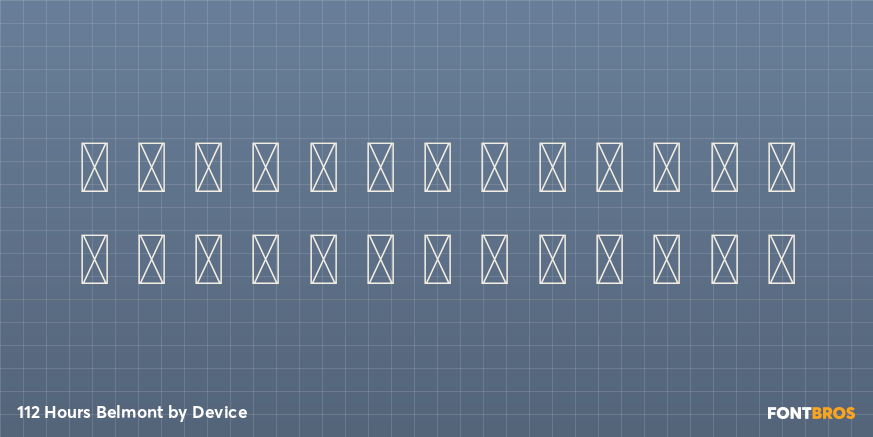 112 Hours Belmont Font Poster #3