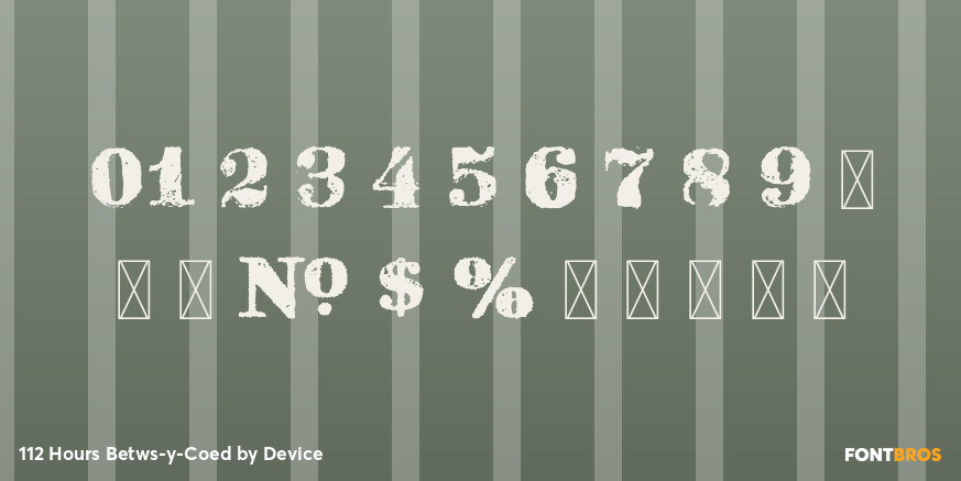 112 Hours Betws-y-Coed Font Poster #4