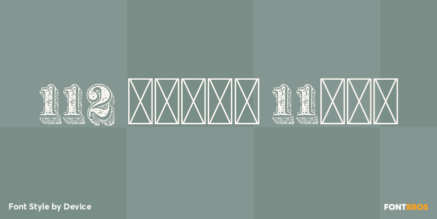 112 Hours Bond Font Poster #1