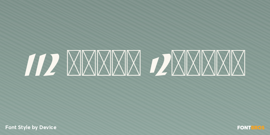 112 Hours Chrono Font Poster #1