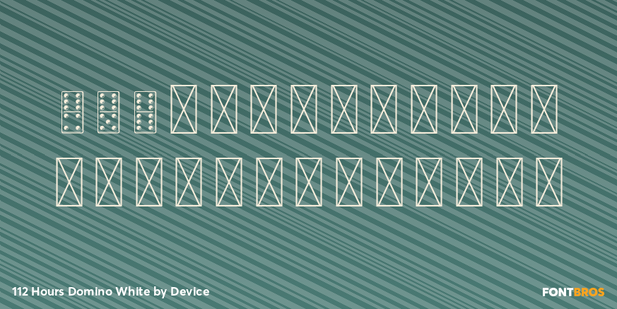 112 Hours Domino White Font Poster #2