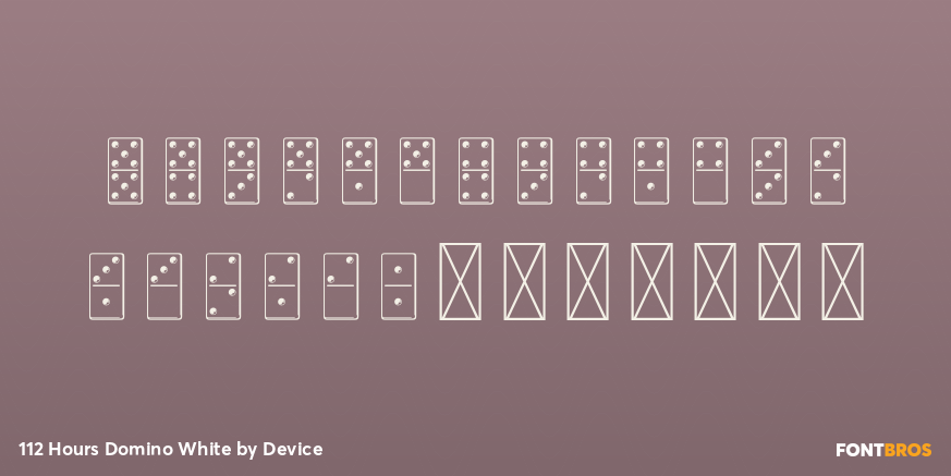 112 Hours Domino White Font Poster #3