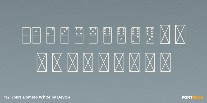 112 Hours Domino White Font Poster #4