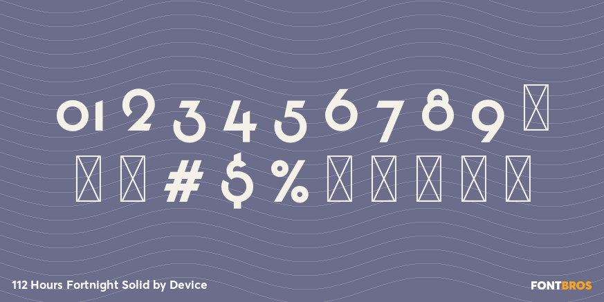 112 Hours Fortnight Solid Font Poster #4