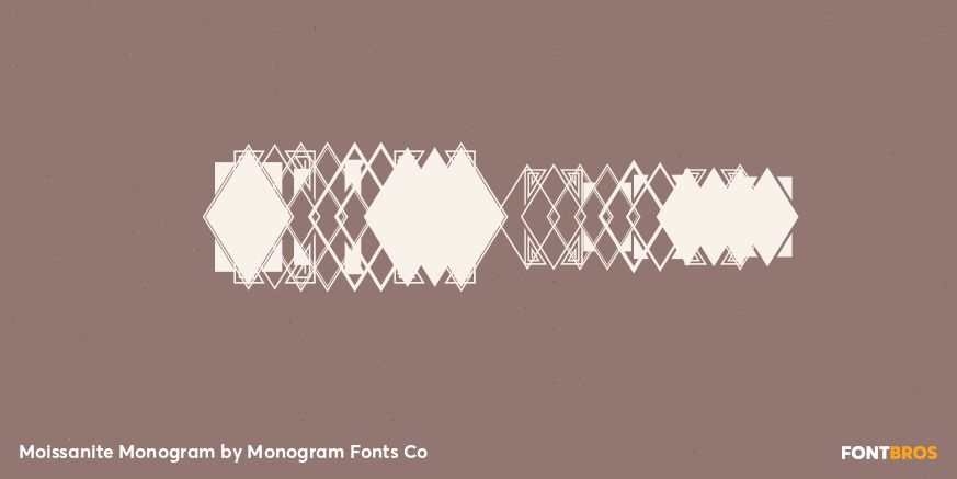 Moissanite Monogram Font Poster #4