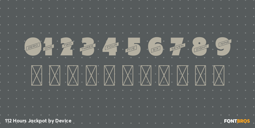 112 Hours Jackpot Font Poster #4