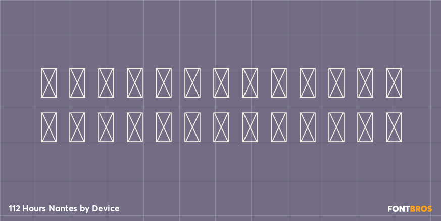 112 Hours Nantes Font Poster #3