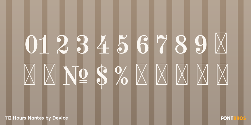 112 Hours Nantes Font Poster #4