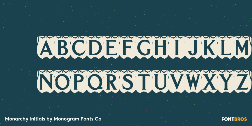 Monarchy Initials Font Poster #1