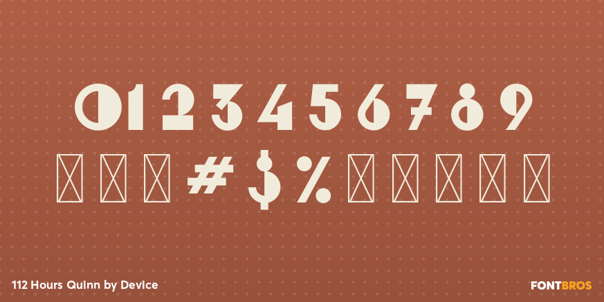 112 Hours Quinn Font Poster #4