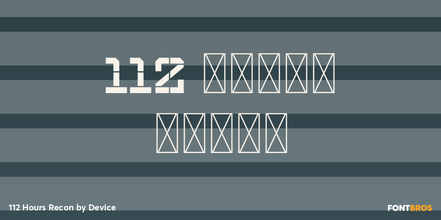 112 Hours Recon Poster