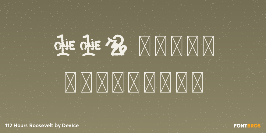 112 Hours Roosevelt Poster