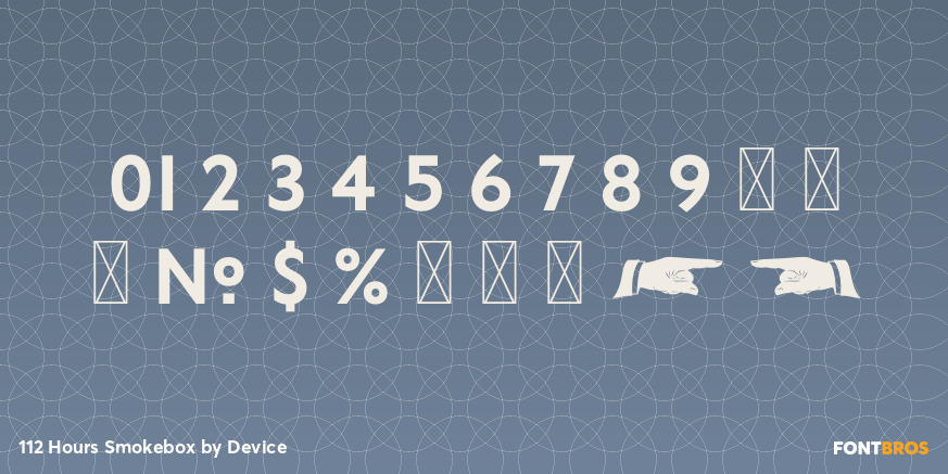 112 Hours Smokebox Font Poster #4