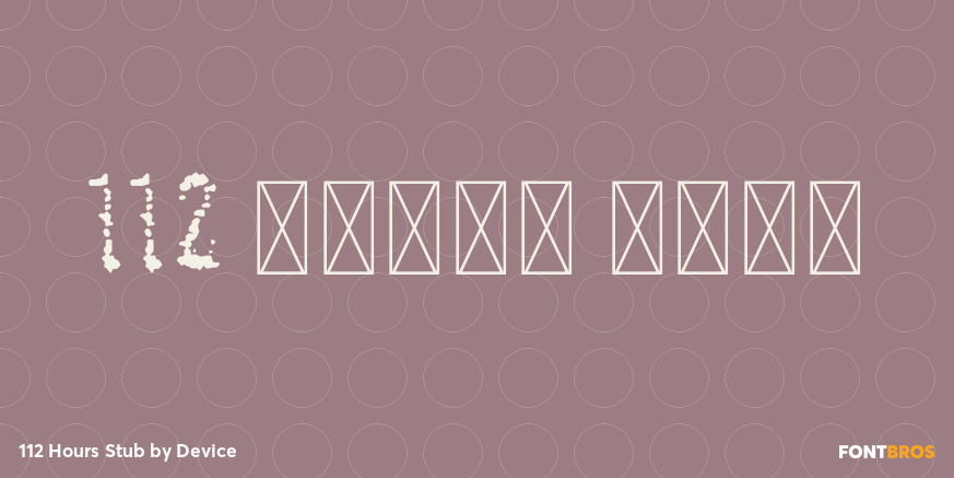 112 Hours Stub Poster