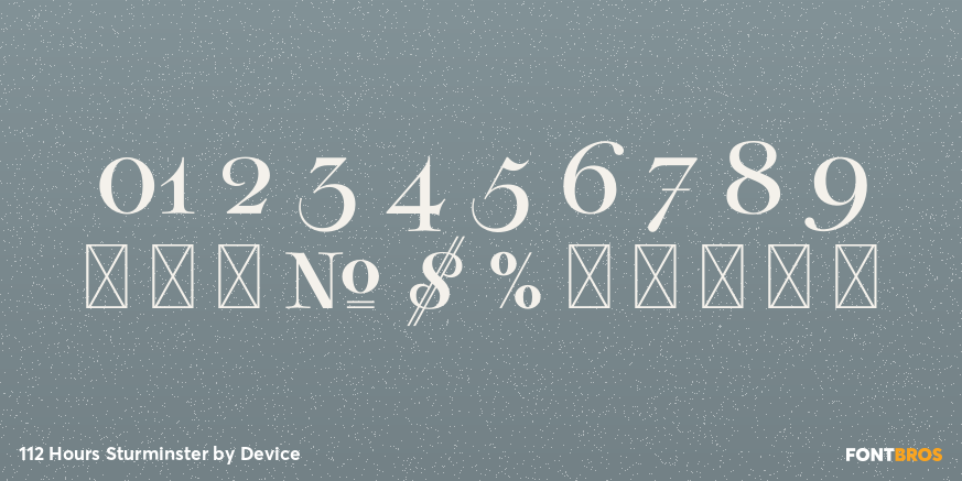 112 Hours Sturminster Font Poster #4