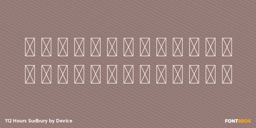 112 Hours Sudbury Font Poster #3