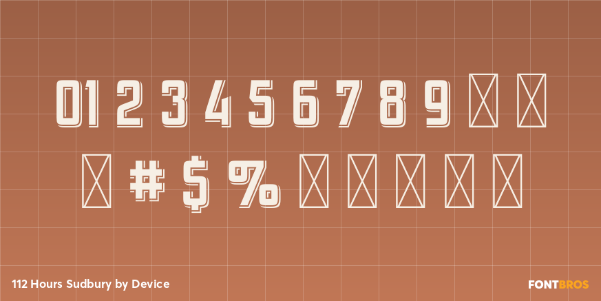 112 Hours Sudbury Font Poster #4