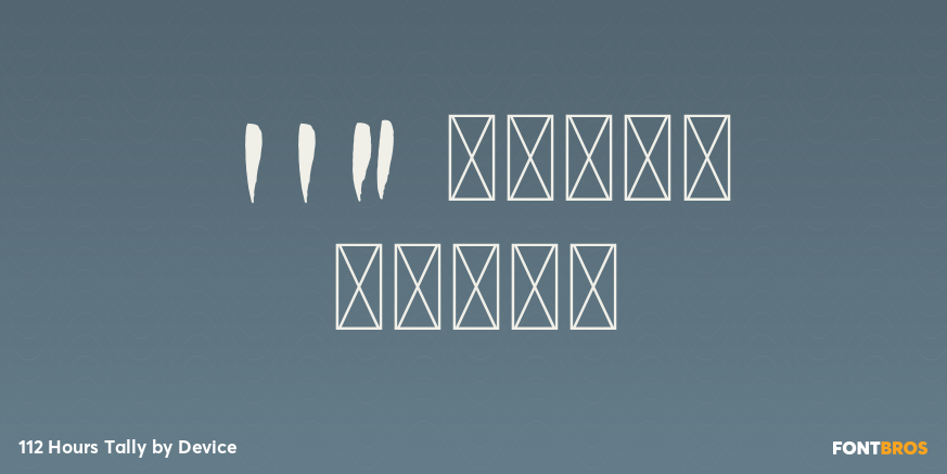 112 Hours Tally Poster