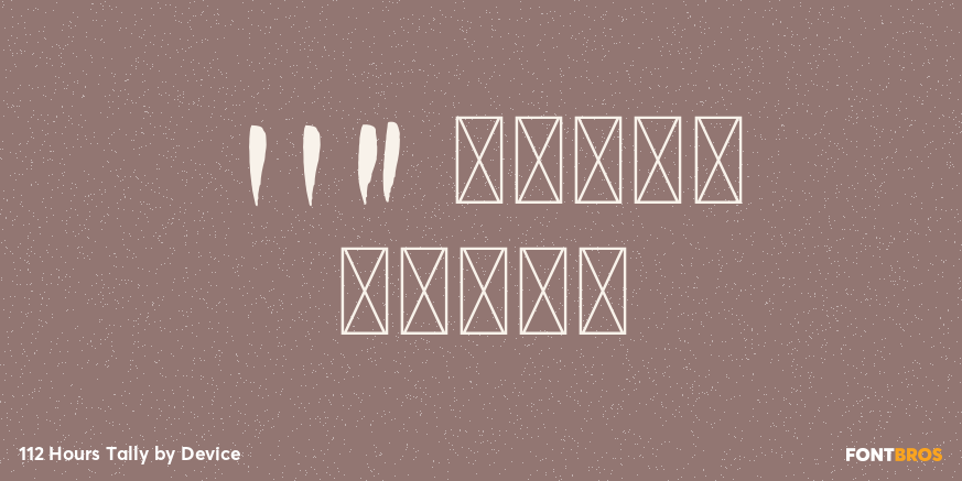 112 Hours Tally Poster