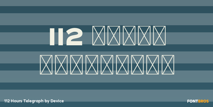 112 Hours Telegraph Poster