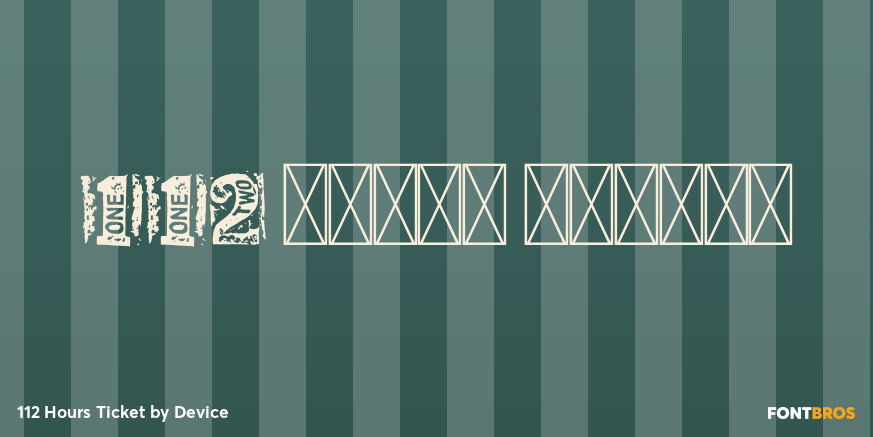 112 Hours Ticket Poster