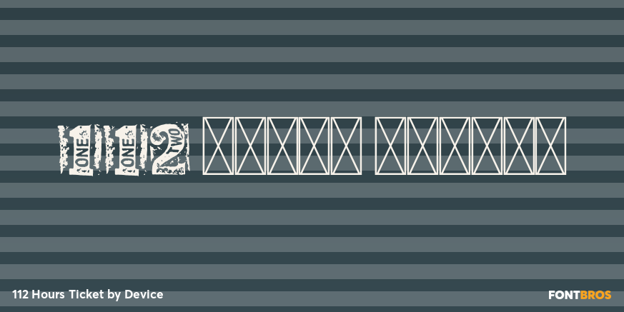 112 Hours Ticket Poster