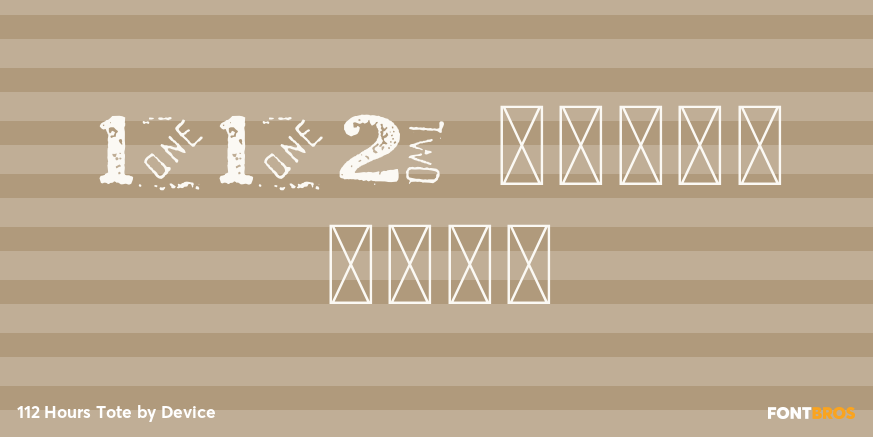 112 Hours Tote Poster